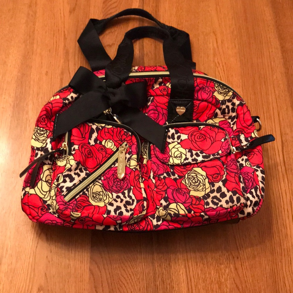 Betsey Johnson Cheetah Rose Bag 🌹